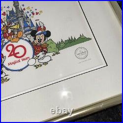 Walt Disney World 20th Anniversary 20 Magical Years Framed Art Edition 2500