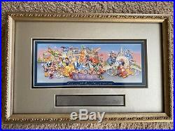 Walt Disney World 25th Anniversary Commemorative Ticket Framed