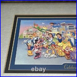 Walt Disney World 25th Anniversary Commemorative Ticket, Framed And Matted