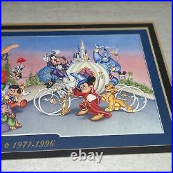 Walt Disney World 25th Anniversary Commemorative Ticket, Framed And Matted