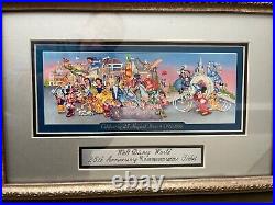 Walt Disney World 25th Anniversary Framed Commemorative Ticket withPen