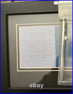 Walt Disney World 25th Anniversary Framed Commemorative Ticket withPen