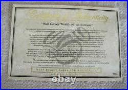 Walt Disney World 30th Anniversary Framed Sericel Cel Print 2002 with COA