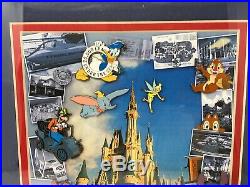 Walt Disney World 35 Years of Making Dreams Come True Framed Pin Set Anniversary
