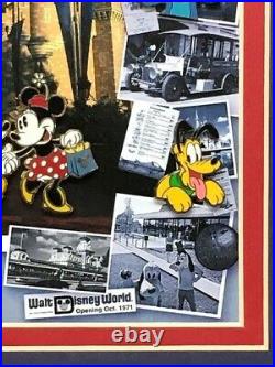 Walt Disney World 35th Anniversary Framed Collector's Pin Set RARE LIMITED ED