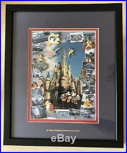 Walt Disney World 35th Anniversary Pin Set Frame Mickey Minnie Figment WDW
