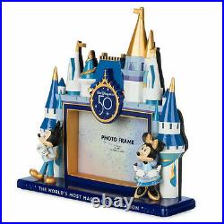 Walt Disney World 50th Anniversary Mickey & Minnie Mouse Castle Photo Frame