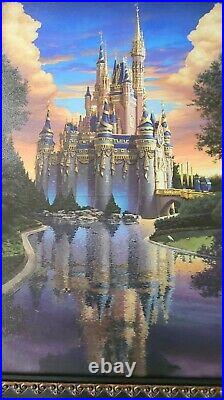 Walt Disney World 50th Greg McCullough Magical Reflections (37 x 27) FRAMED
