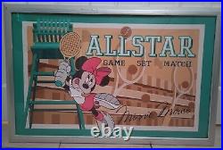 Walt Disney World All Star Sports Resort Room Minnie Mouse Tennis Framed Art