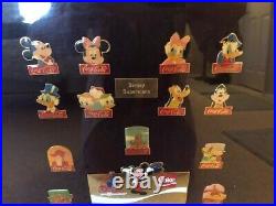 Walt Disney World Coca-Cola 15th Anniversary Framed Pin Set. All 60 Pins