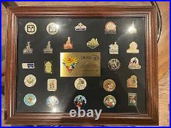 Walt Disney World Company D 25th cast Limited Commemorative framed pin set 1996