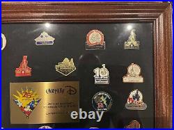 Walt Disney World Company D 25th cast Limited Commemorative framed pin set 1996