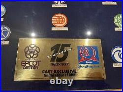 Walt Disney World EPCOT 1982-1997 15 years limited edition framed pin set 1996