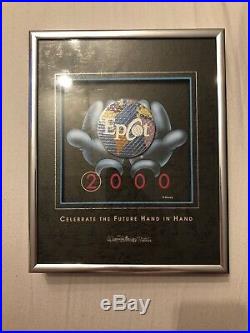Walt Disney World EPCOT giant Framed Pin, 1 Of 700 Celebrate The Future