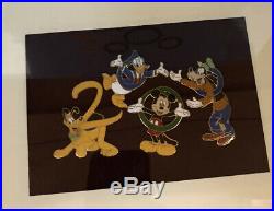Walt Disney World Framed Millennium 2000 Limited Edition Pin Set 113/1500 Nib