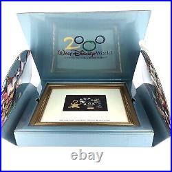 Walt Disney World Framed Millennium 2000 Limited Edition Pin Set Folder Card