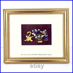 Walt Disney World Framed Millennium 2000 Limited Edition Pin Set Folder Card