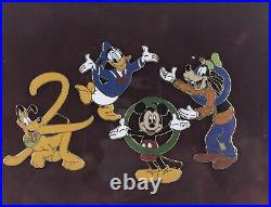 Walt Disney World Framed Millennium 2000 Limited Edition Pin Set Folder Card