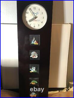 Walt Disney World LE 200 Framed Pin Clock WDW Millennium VERY RARE