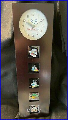 Walt Disney World Le 200 Framed Pin Clock Wdw Millennium Very Rare