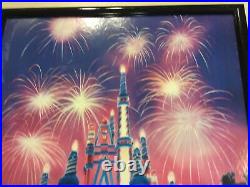 Walt Disney World Magic Kingdom 25 magical years framed poster 1971 1996