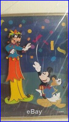 Walt Disney World Mickey Parti Gras Teeter Totter Goofy Framed Pin Jeff Ebersohl