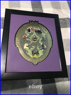 Walt Disney World Mirror Mirror Villains Framed Pin Set