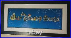 Walt Disney World Park Attractions Character Letter Framed 15 Pin Set (2010)