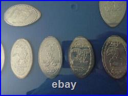 Walt Disney World Pressed Penny Collector Pin Custom Framed Art Piece Year 2000