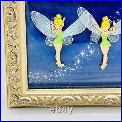 Walt Disney World Report Tinker Bell An Elegant Pixie 3 Pin Framed Set NEW
