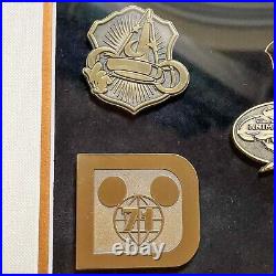 Walt Disney World Resort Icons LE100 Pin Trading 10th Anniversary Framed Set