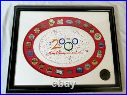 Walt Disney World Resorts 2000 Framed 22 Pin Set Limited Edition