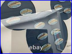Walt Disney World Resorts Framed Monorail Pin Set LE 89/300 Rare Retired
