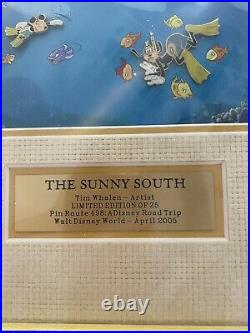 Walt Disney World The Sunny South Framed Pin Set LE 25 NEW 2005