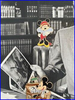 Walt Disney World Walt With Characters Frame Set With Pins NEW RARE Ltd Ed 100