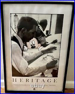Walt Disney and Mickey Mouse Heritage framed art