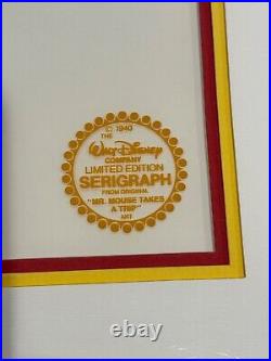 Walt Disney limited edition original serigraph cel Mr. Mouse Takes A Trip