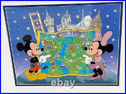 Walt Disney'mickey & Minnie At Destination Disney' Sericel Edition Size 7500