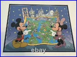 Walt Disney'mickey & Minnie At Destination Disney' Sericel Edition Size 7500