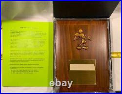 Walt Disney's Framed 60th Anniversary Alice 24kt Gold Medal Limited Edition Rare