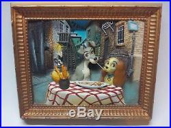 Walt Disney's Lady and the Tramp 3D Limited Edition Bella Notte Collector Frame