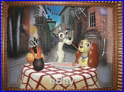 Walt Disney's Lady and the Tramp 3D Limited Edition Bella Notte Collector Frame