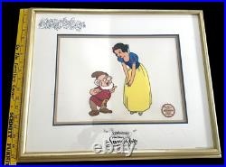 Walt Disney's Snow White and Doc LE 9,500 (11x14) Animation Serigraph Cel 1987