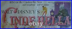 Walt Disneys Cinderella 1950 Rko Radio Pictures Original Advertisement-framed