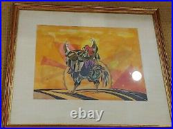 Walt Peregoy Disney Legend Unbelievable Colrful Painting In Frame 1963 Signed