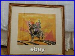 Walt Peregoy Disney Legend Unbelievable Colrful Painting In Frame 1963 Signed