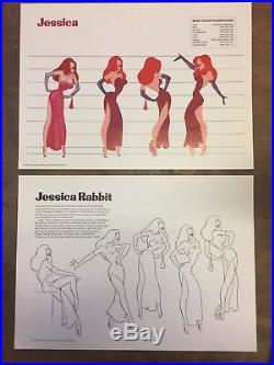 Who Framed Roger Rabbit Style Guide Folder + 18 Model Sheets (Walt Disney 1987)
