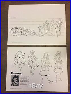 Who Framed Roger Rabbit Style Guide Folder + 18 Model Sheets (Walt Disney 1987)