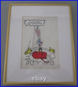 Who Framed Roger Rabbit Walt Disney Animation Art Cel Movie 1988 Vtg No COA