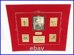 With Walt Four C's Commemorative Framed Series #8 LE Pin Set 2002 with Box